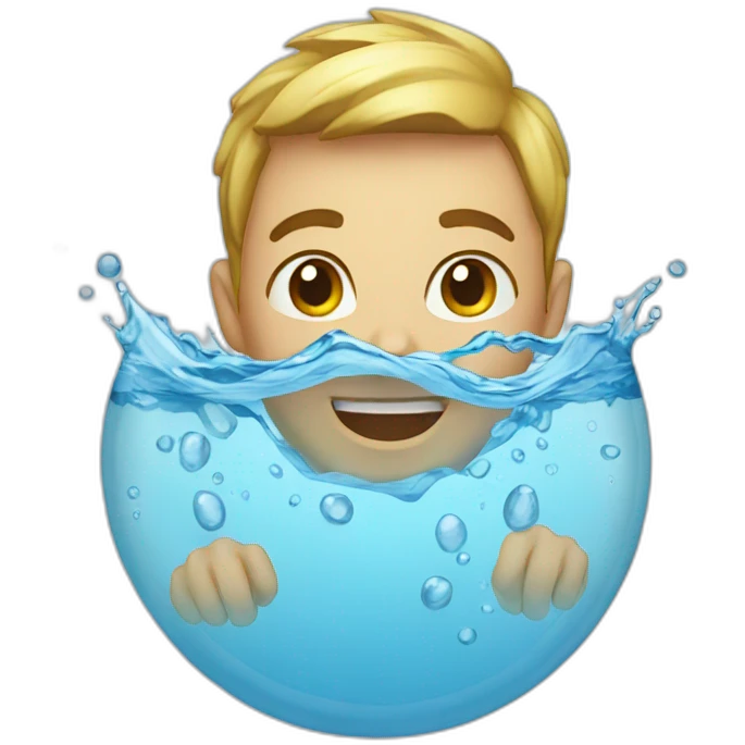 Moji water emoji