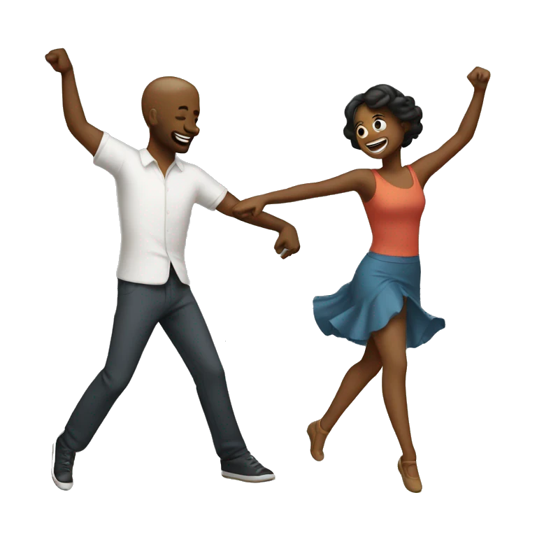 two people dancing together emoji