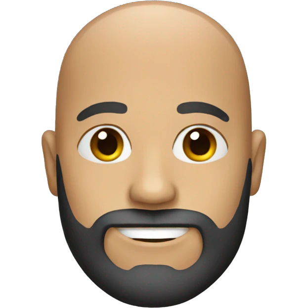 bald man with beard  emoji