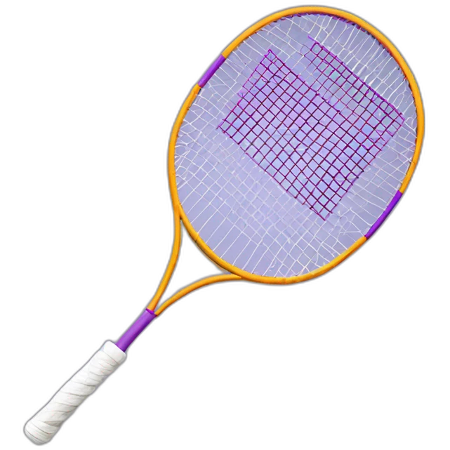 Raquette de badminton vilolette emoji