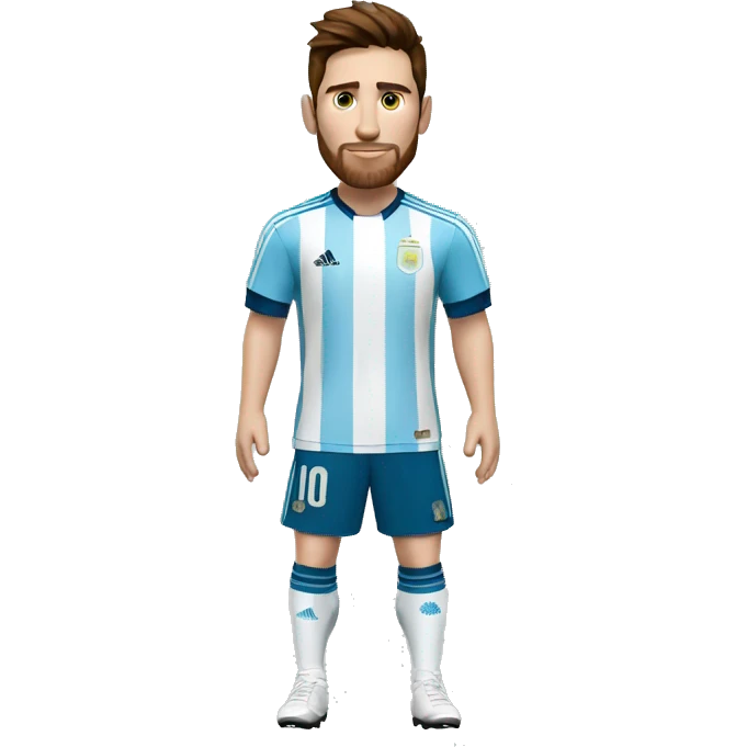 Persona camisa de futbol argentina Messi  emoji