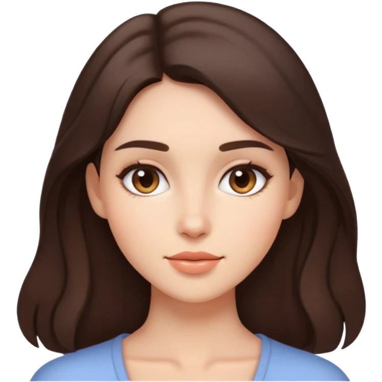 Brunette aesthetic  emoji
