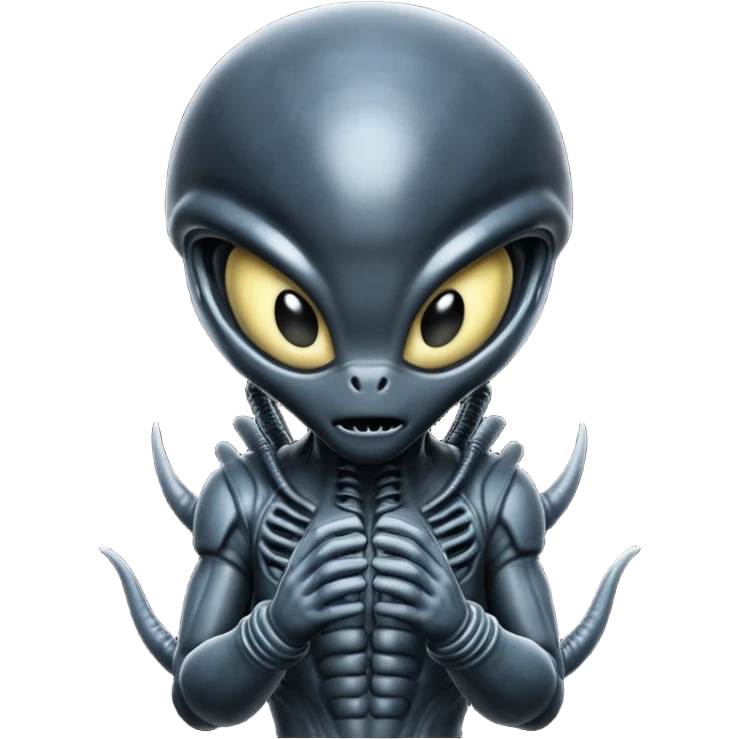 baby xenomorph from movie alien emoji