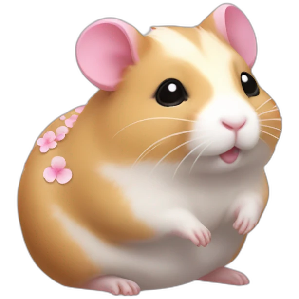 cherry blossom hamster body emoji