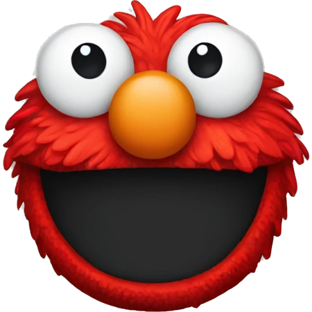 Cute Elmo head emoji