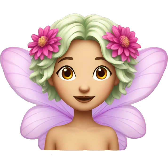 dahlia flower fairy emoji