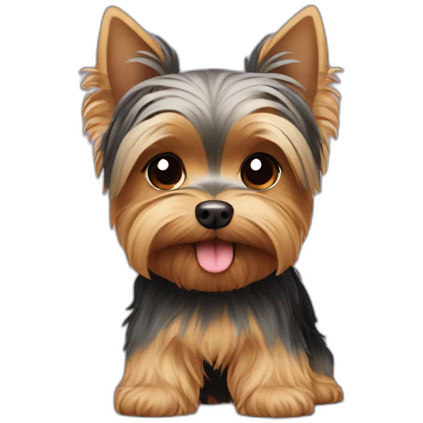 cute yorkie emoji
