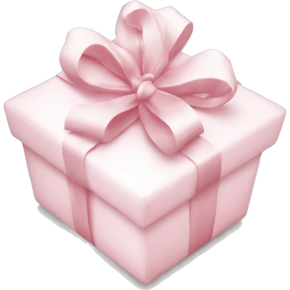 Light pink Christmas gifts under a white Christmas tree  emoji