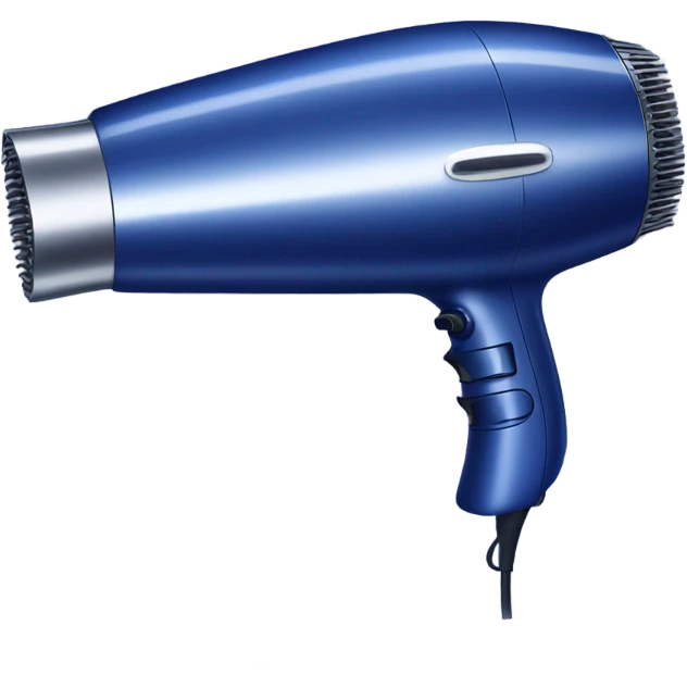 Dark blue hairdryer dyson  emoji