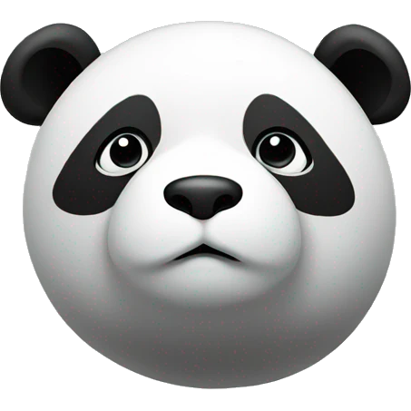 Panda thinking  emoji