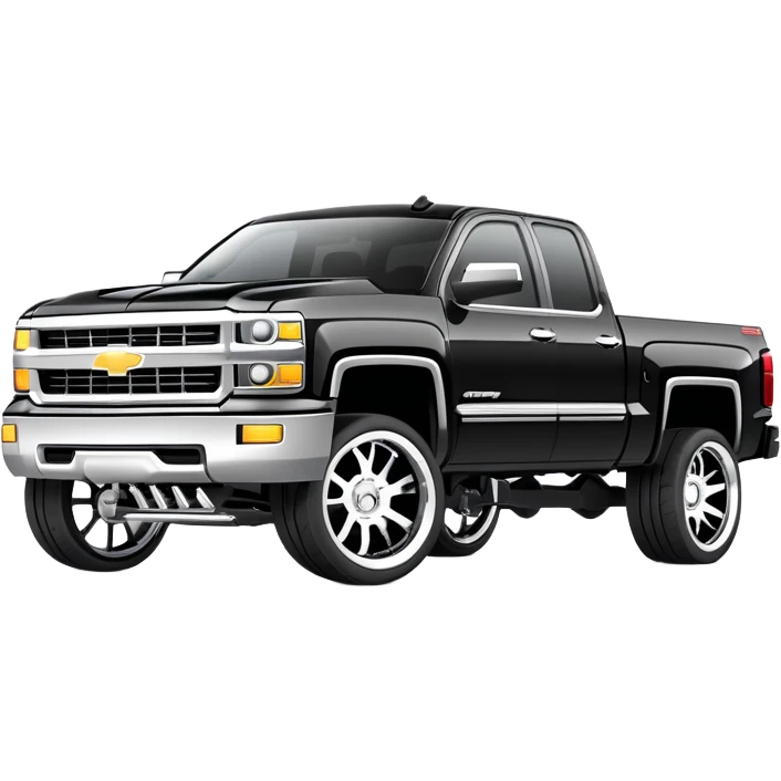 Dropped Chevy Silverado  emoji