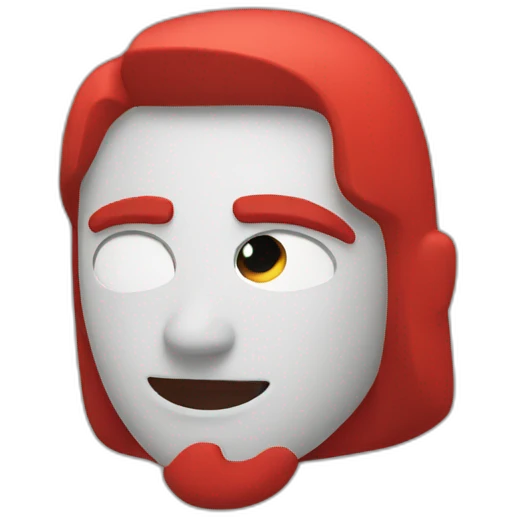 Red Colourblocks  emoji