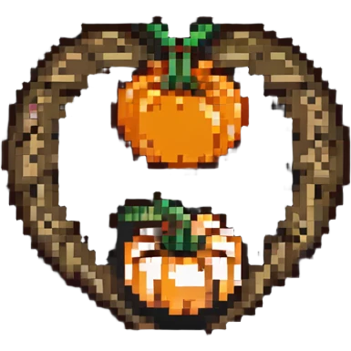 heart made of a mushroom and a pumpkin combined emoji