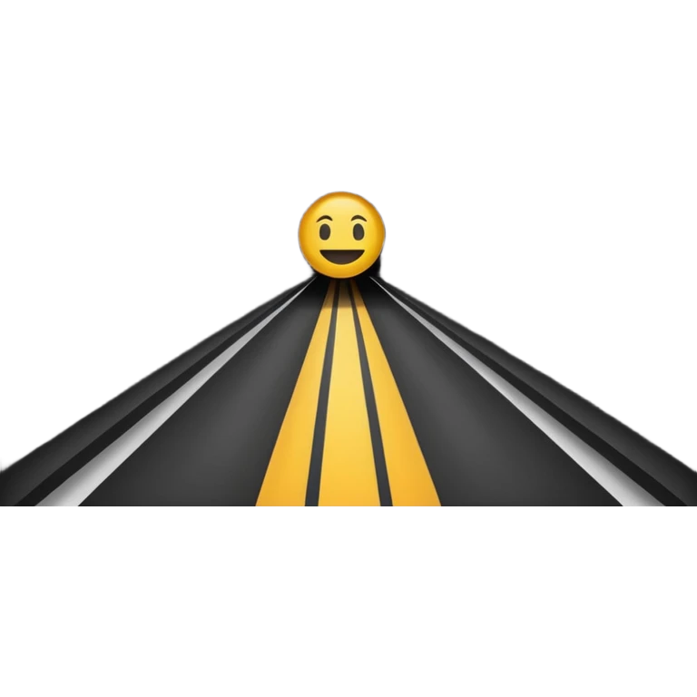 dark tunnel cartoonish with bold outline, Google emoji style emoji