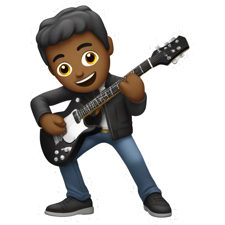 Hombre Tocando guitarra eléctrica  emoji