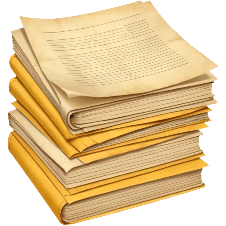 a pile of vintage papers  emoji