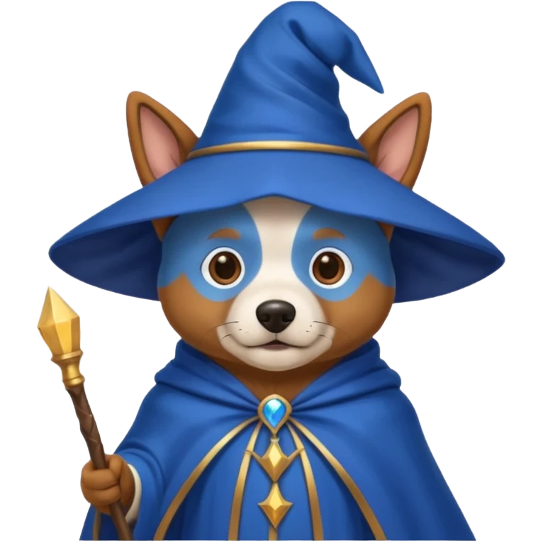 Dog wizard emoji