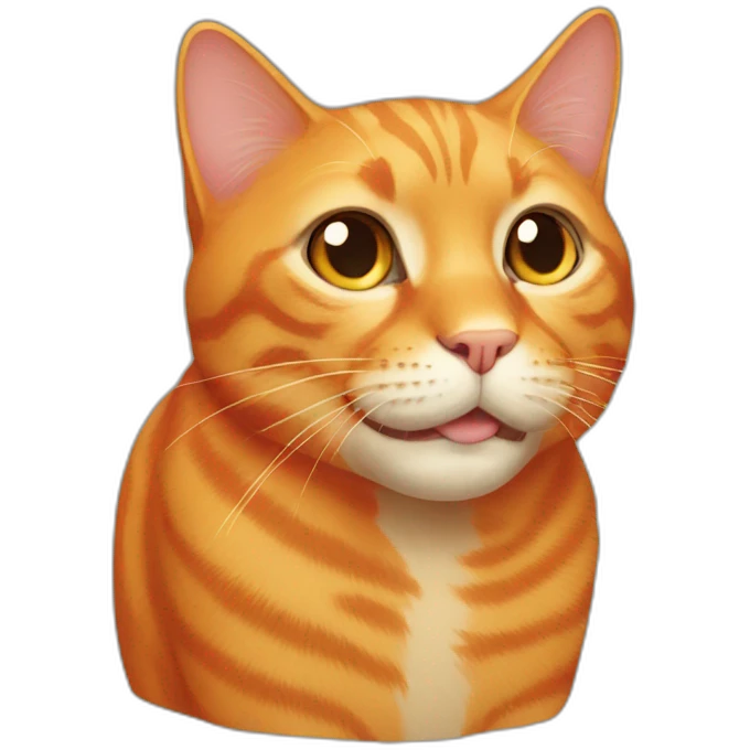Orange cat emoji