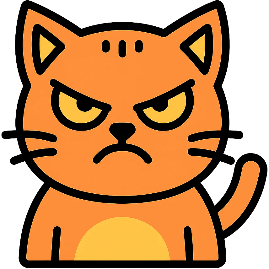mad cat emoji