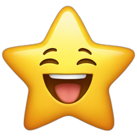 Star laughing  emoji