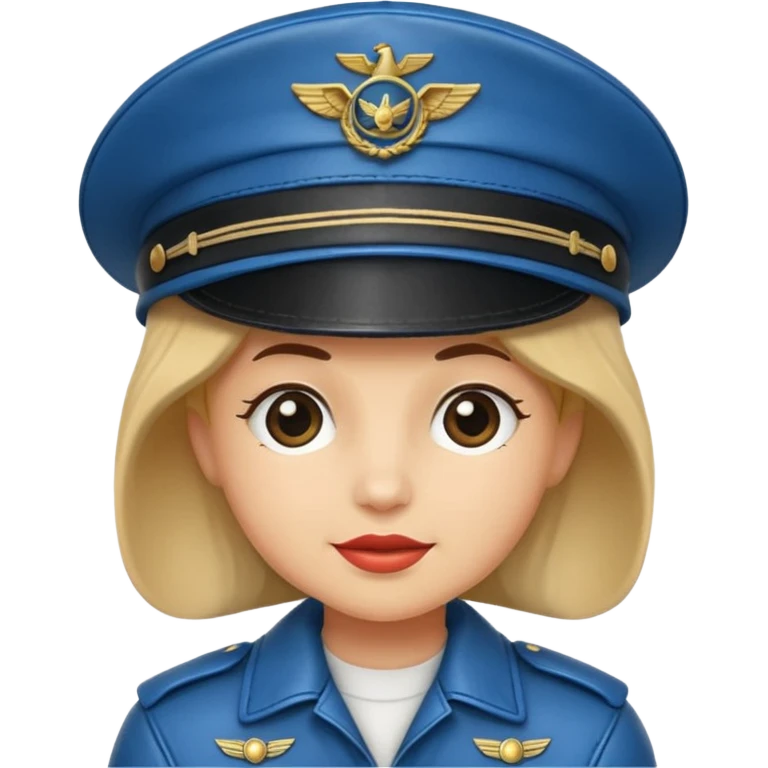 pilot hat blue emoji