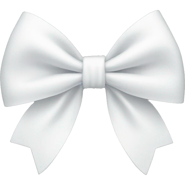 White Bow  emoji