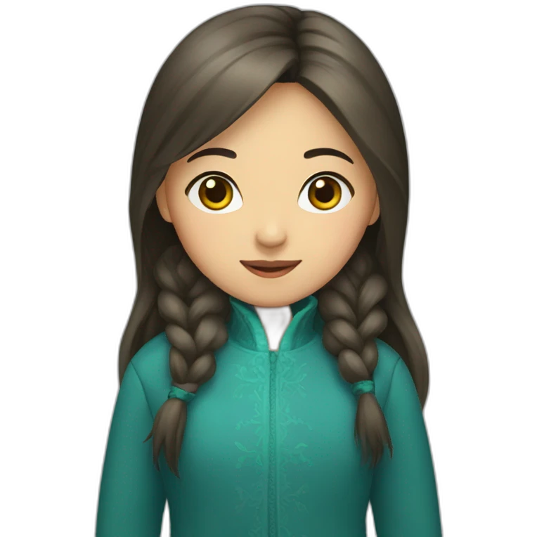 Kazakh girl emoji