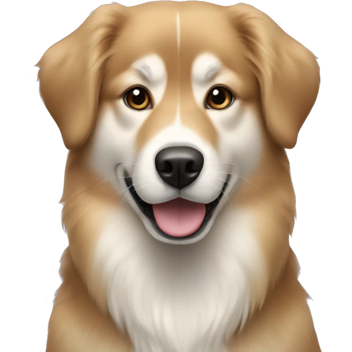 Black Golden retriever Siberian husky mix emoji