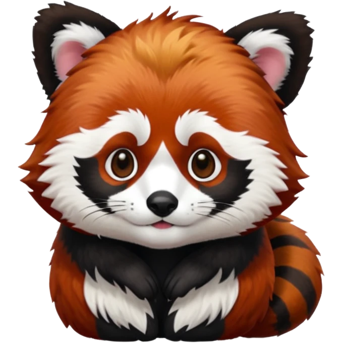 red panda with judge hair emoji