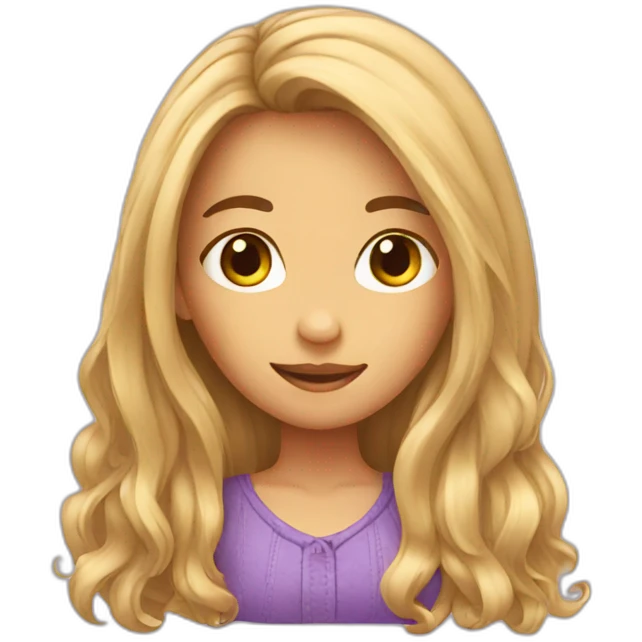 Long hair girl emoji