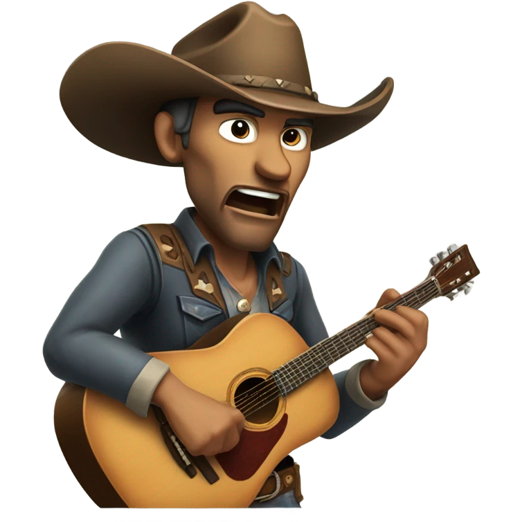 ANGRY COWBOY MUSICIAN emoji