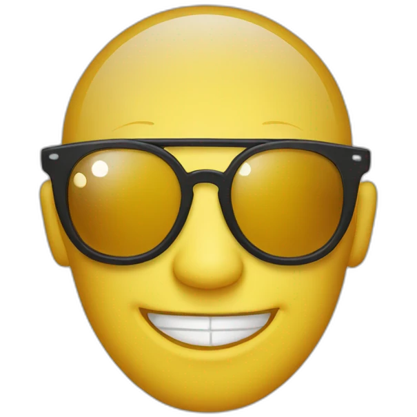 gangsta sunglass smiley emoji emoji