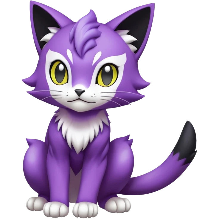 Liepard-Delcatty-Pokémon-Fakémon-hybrid-creature (full body) emoji