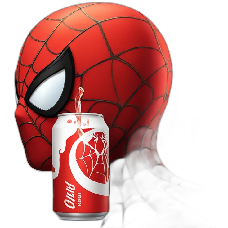 Spider man drink coca emoji