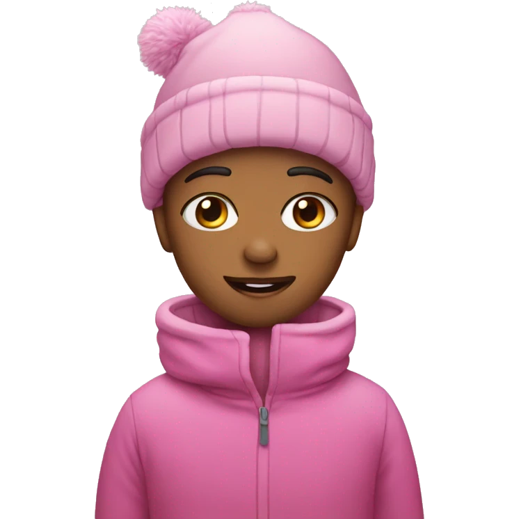 pink winter emoji