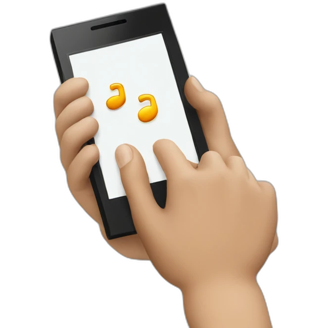 hand making a phone call sign emoji