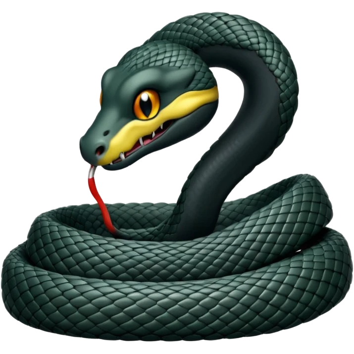 goth snake emoji