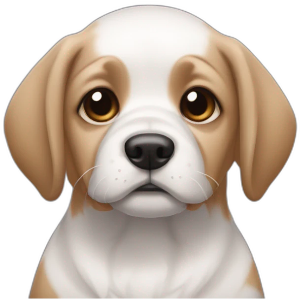 cachorro vira lata de fralda emoji