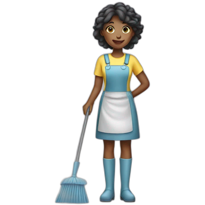 cleaner girl emoji