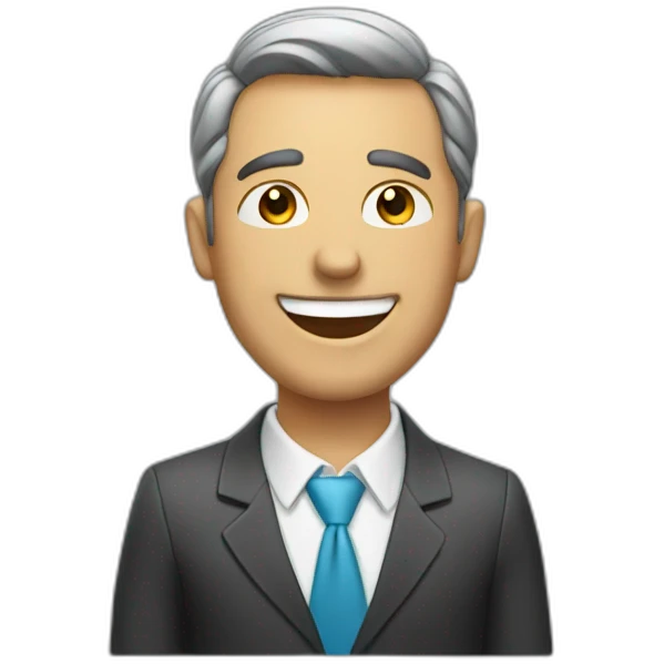 happy business man emoji