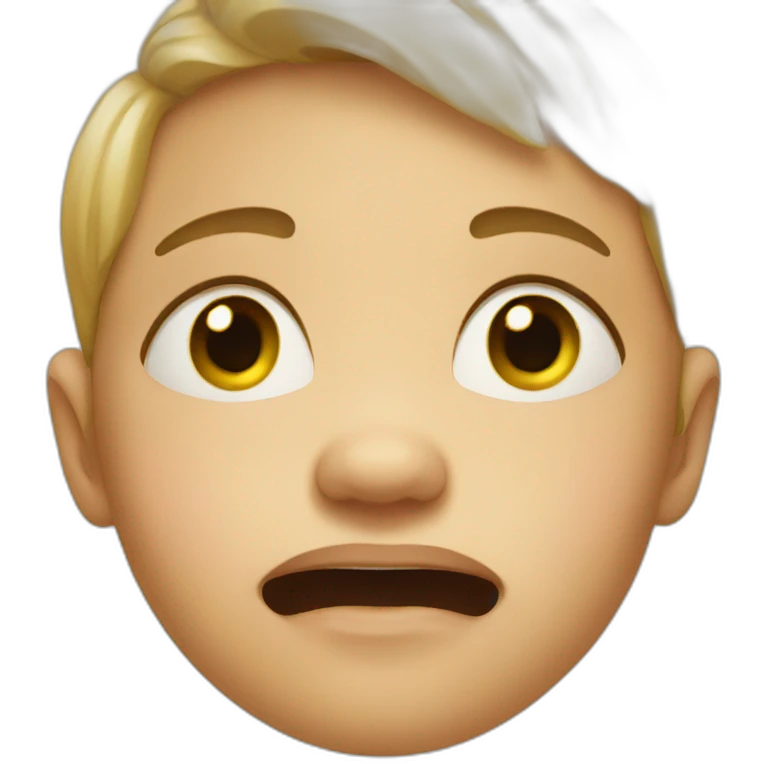 Crying toddler emoji