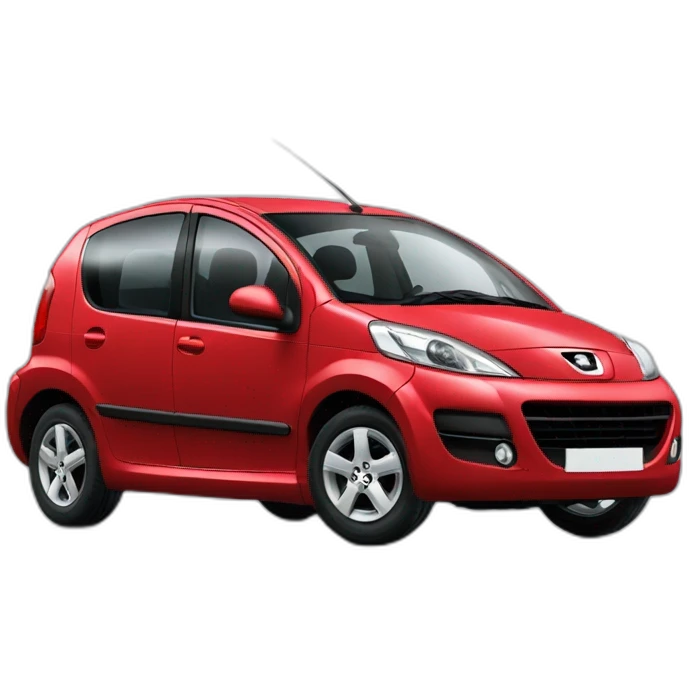 red peugeot 1007 emoji