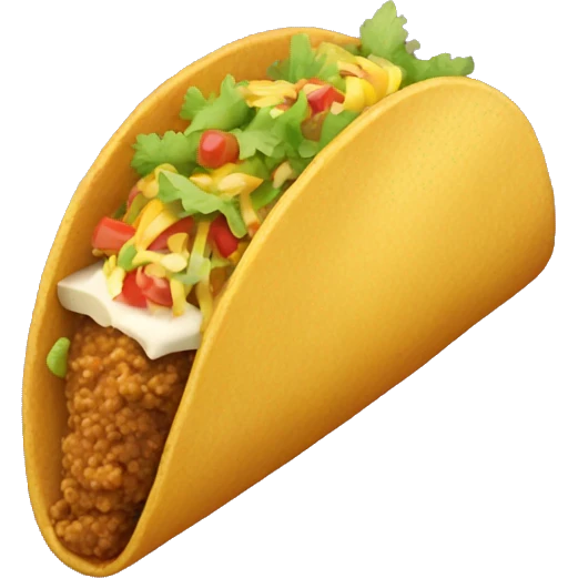 A golden taco  emoji