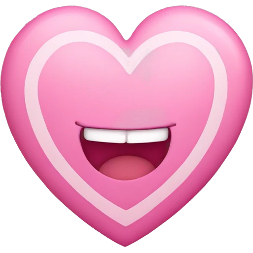 Pink heart with M emoji