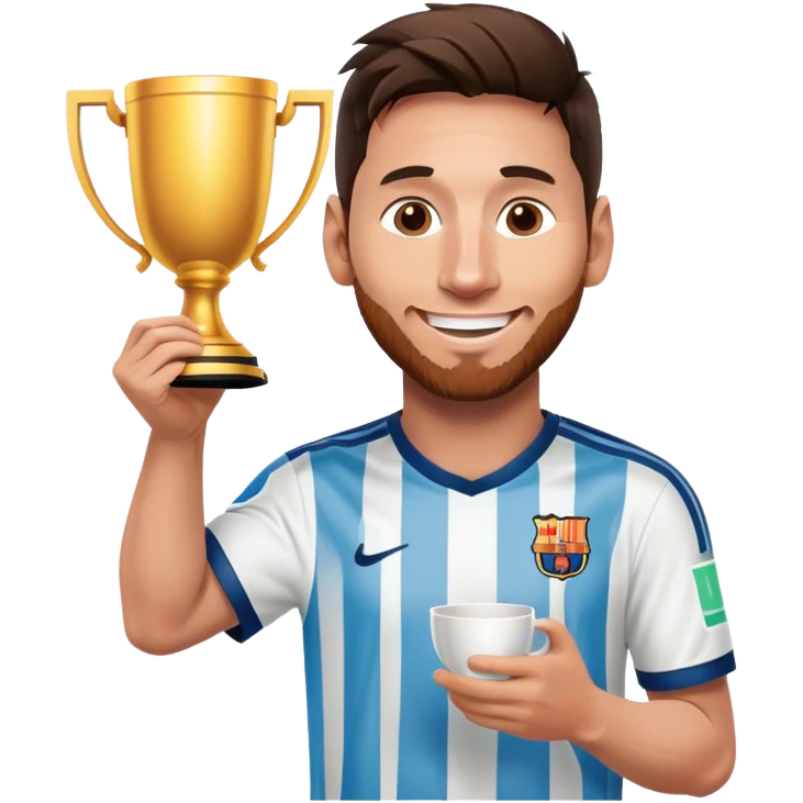 messi con la copa emoji