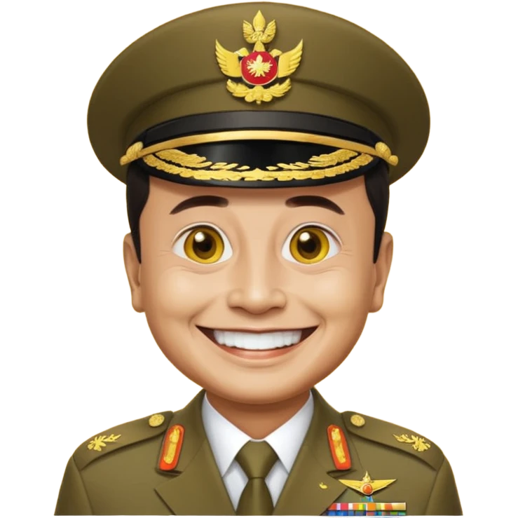 Thai military former dictator Prayut as emoji emoji