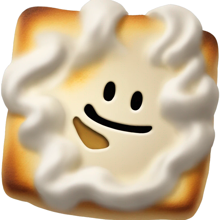 toasted marshmallow no face emoji