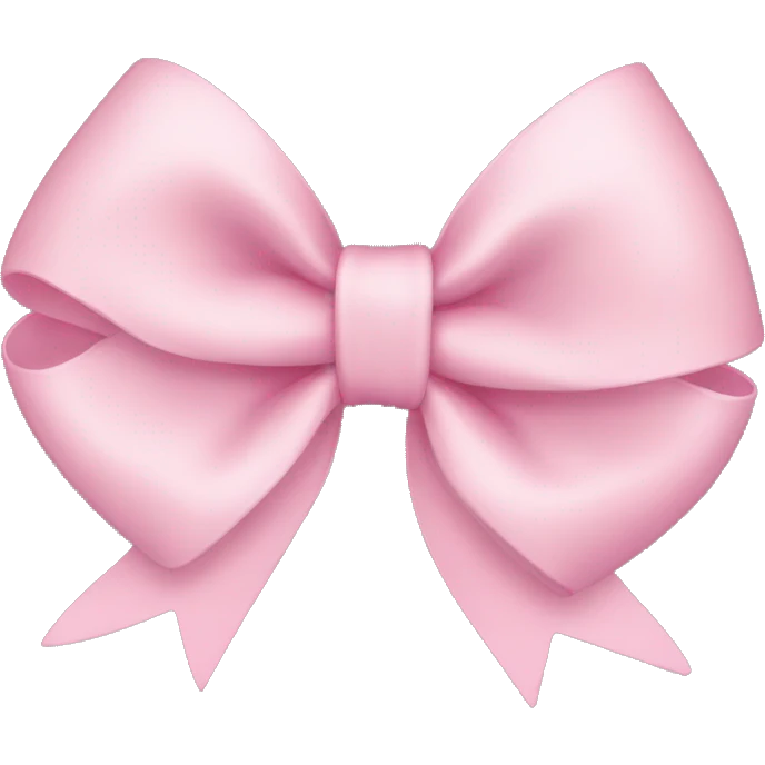 light pink bow emoji