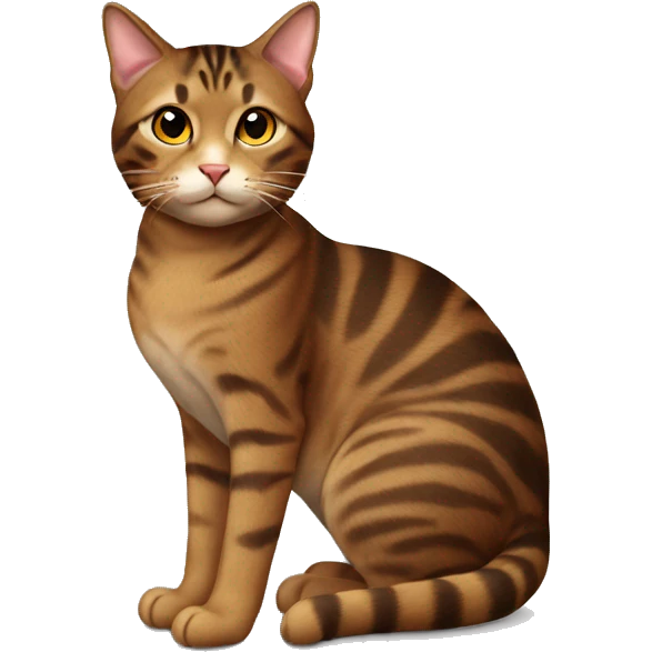 Cozy brown tabby cat emoji