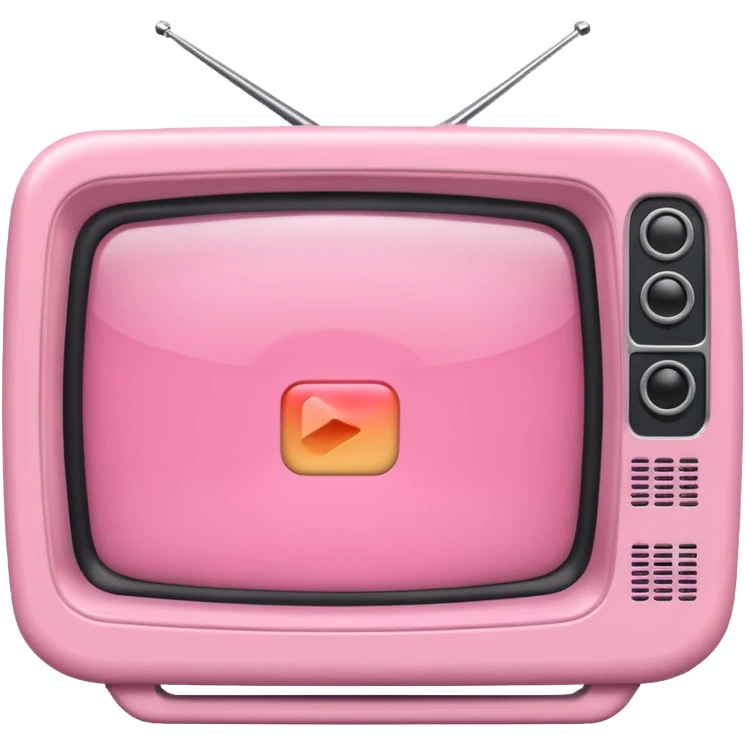 Pink tv emoji